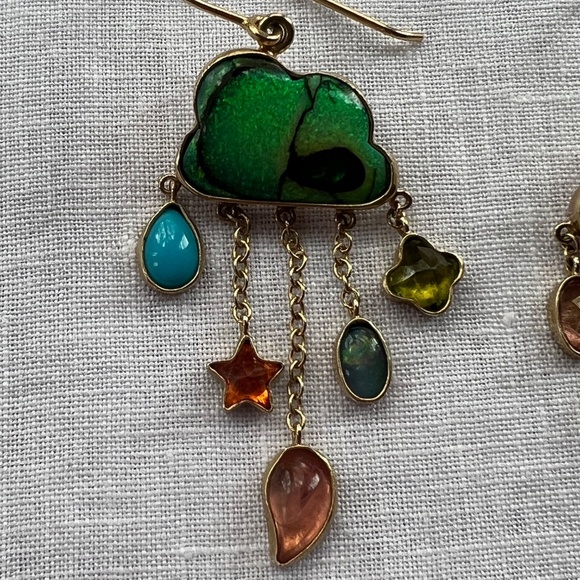 Grainne Morton Cloud & Rain Chain Drop Earrings - Picture 4 of 8